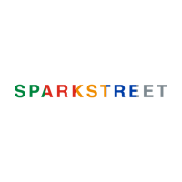 sparks street logo on a black background